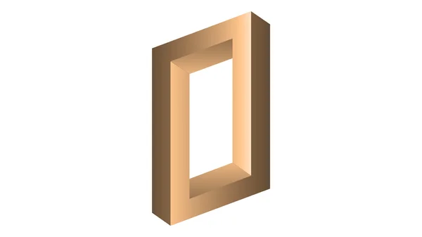 Soyut optik illüzyon geometrik şekli Bükülü