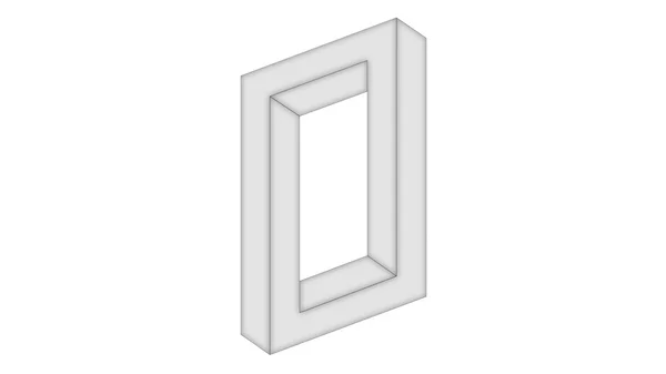 Soyut optik illüzyon geometrik şekli Bükülü