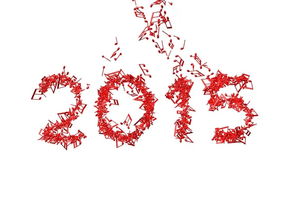 Yeni yıl 2015 notları - beyaz arka plan yaptı