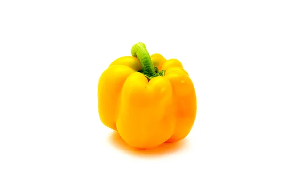 Sweet yellow pepper isolated on white background — Stock Photo, Image