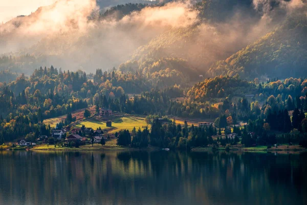 Sistema Bacia Hidrográfica Lago Colibita Rio Bistrita Ardeleana Está Localizado — Fotografia de Stock