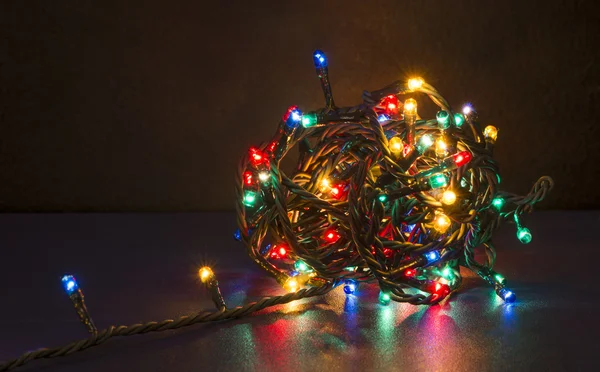 Luzes de Natal coloridas — Fotografia de Stock