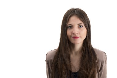Portret izole bir güzellik hanımefendi