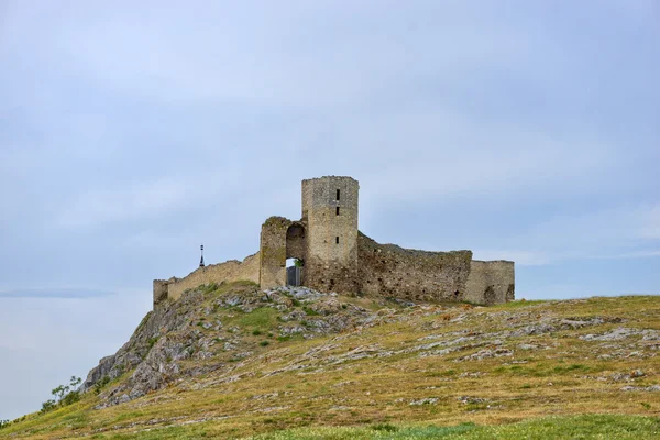 Ruinas de Enisala fortaleza medieval en Dobrogea, Rumania —  Fotos de Stock