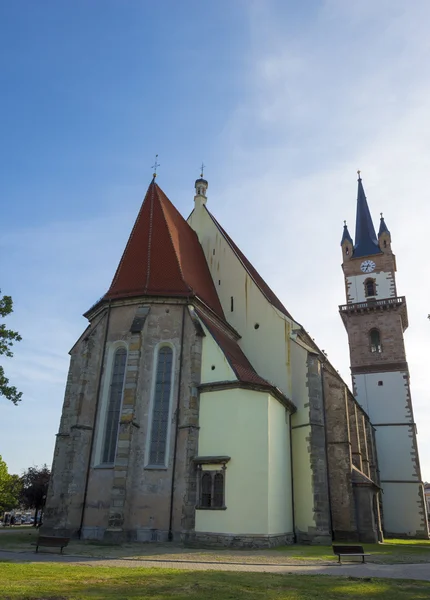 Igreja gótica em Sighisoara, Transilvânia — Fotografia de Stock