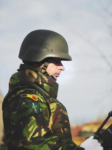 Romanya Milli Günü askeri geçit töreni. 1 Aralık 2015 — Stok fotoğraf