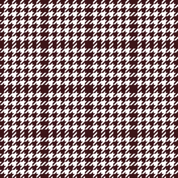 Houndstooth Plaid Pattern Black White Seamless Tartan Tweed Checked Plaid — Stock Vector