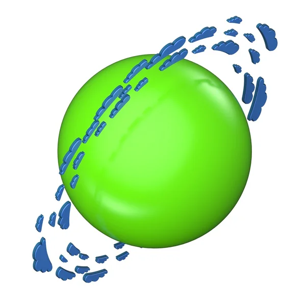 Beyaz bir arka plan üzerinde izole logosu