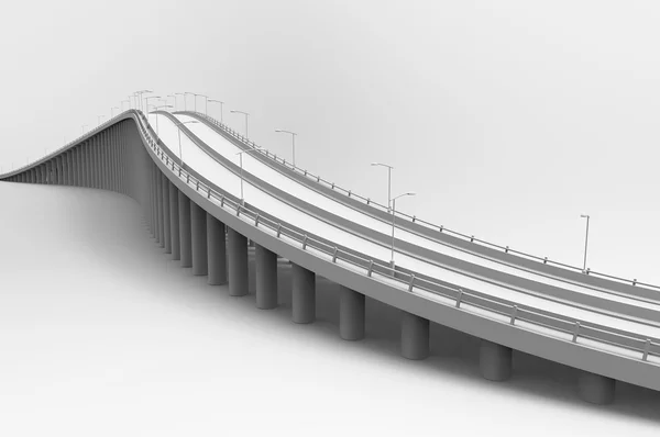 Illustrazione 3d di un ponte — Foto Stock