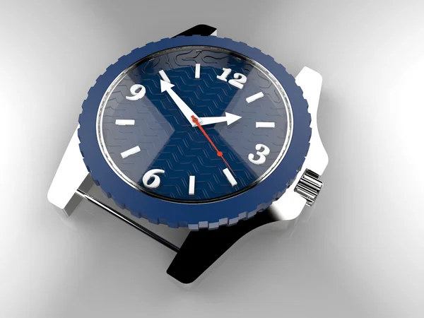 Modelo 3d reloj — Foto de Stock