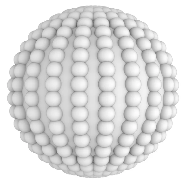 Білий м'яч і візерунок — стокове фото