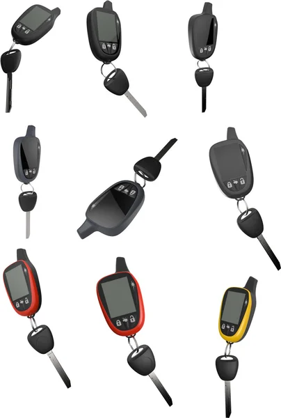 Alarm anahtar fobs tuşları ile ayarla