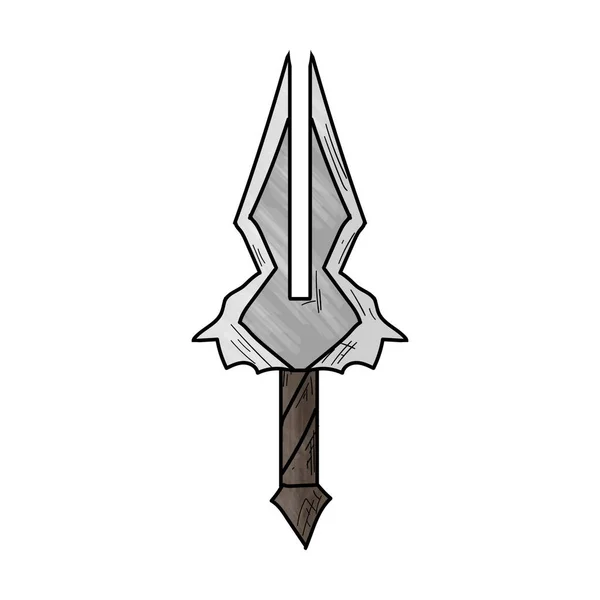 Cuchillo. Ilustración vectorial. Objeto aislado sobre fondo blanco. — Vector de stock