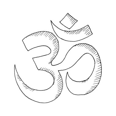 Ohm sembolü. Vektör çizimi. Beyazda izole edilmiş.