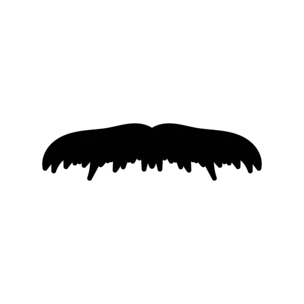 Vereinzelt Schnurrbart. Vector Cartoon Illustrationen. Flache Bauweise — Stockvektor