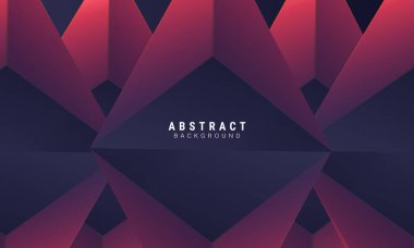 Soyut üçgen pembe ve siyah arkaplan vektörü