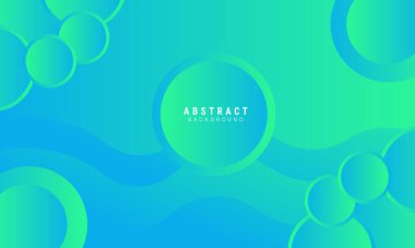 Modern 3D yuvarlak geometrik vektör arkaplanı