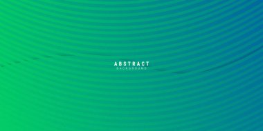 Minimalist kapak kapağı soyut tasarımı. Serin yarım ton yeşil gradyanlar