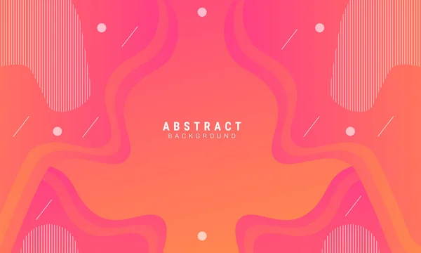 Gradiente Fluido Vectorial Fondo Onda Dinámico Rojo Forma Abstracta — Vector de stock