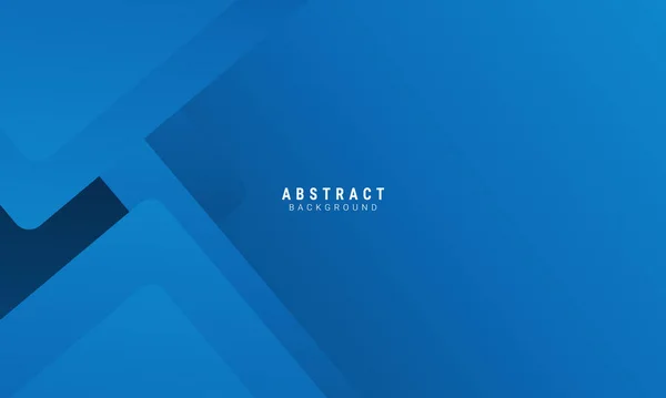 Moderne Abstrakte Gradienten Geometrischer Vektor Hintergrund Blaue Eckpfeile Überlappend — Stockvektor