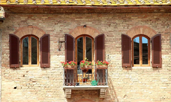 Typický dům ve Florencii v pozdním středověku — Stock fotografie