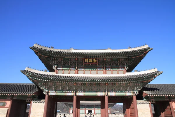 Παλάτι Gyeongbokgung στη Σεούλ της Νότιας Κορέας — Φωτογραφία Αρχείου