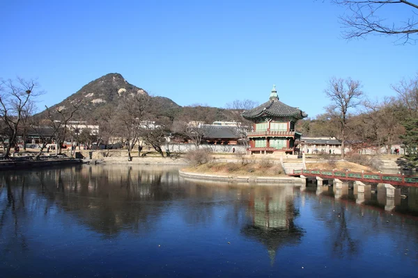 Gyeongbokgung paleis in Seoul, Zuid-Korea — Stockfoto