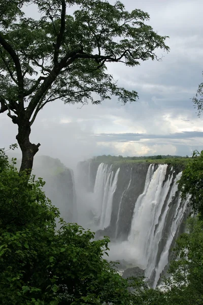 Zambiya ve Zimbabve, Afrika Victoria düşüyor — Stok fotoğraf