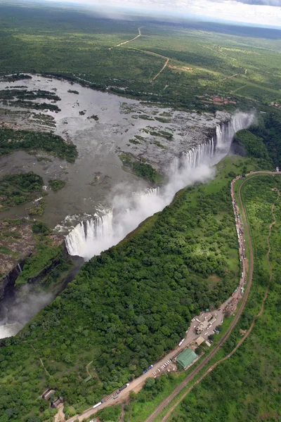 Cataratas Victoria en Zambia y Zimbabwe, África — Foto de Stock