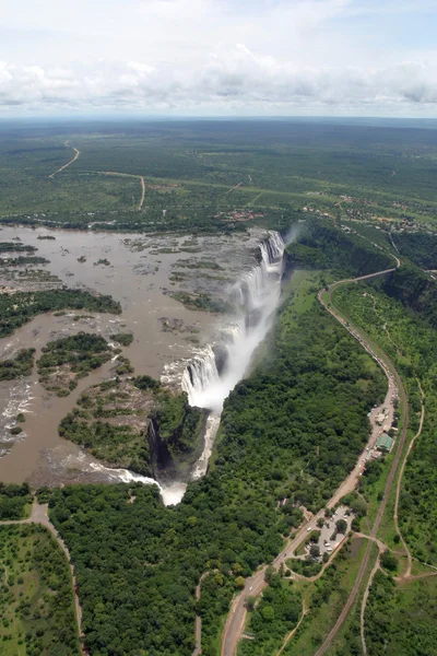 Cataratas Victoria en Zambia y Zimbabwe, África — Foto de Stock