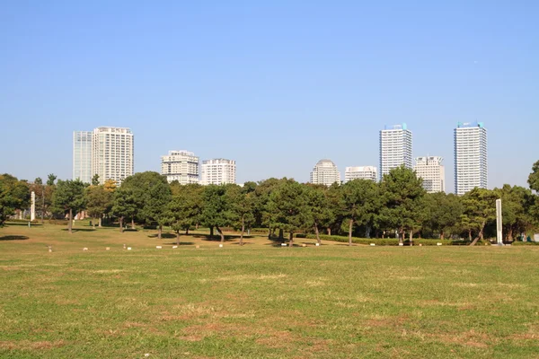 横浜みなとみらい 21、日本の超高層マンション — ストック写真