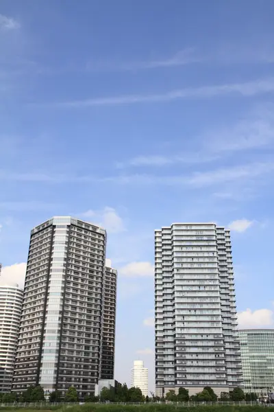 Výšková kondominium v Yokohama Sakuragicho 21, Japonsko — Stock fotografie