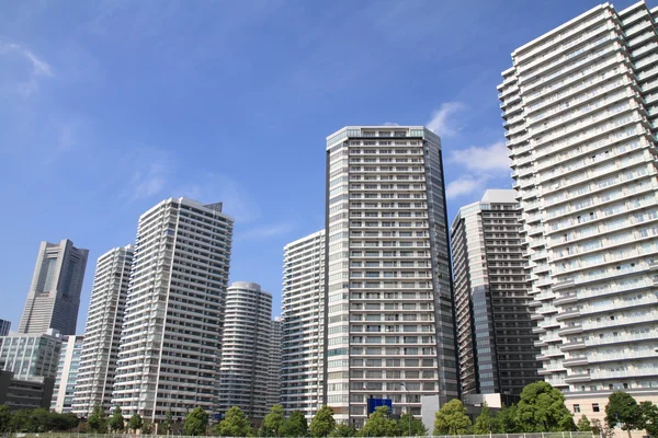 Συγκυριαρχία πολυόροφων κτιρίων σε 21 Minatomirai Yokohama, Ιαπωνία — Φωτογραφία Αρχείου