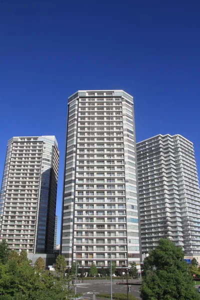 Apartamentos de gran altura en Yokohama Minatomirai 21, Japón —  Fotos de Stock