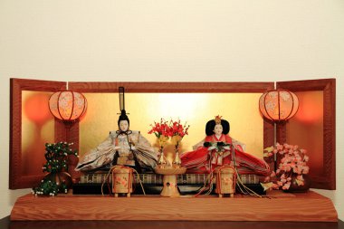 Hina doll (Japanese traditional doll) clipart