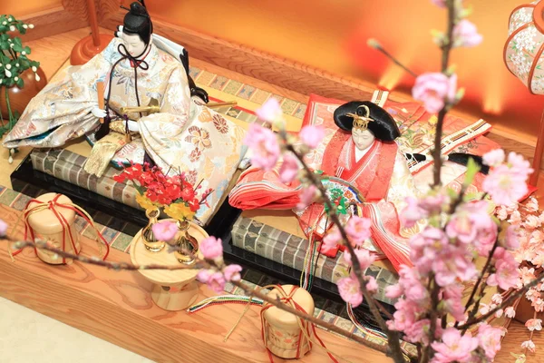 Hina κούκλα (ιαπωνική παραδοσιακή κούκλα) — Φωτογραφία Αρχείου