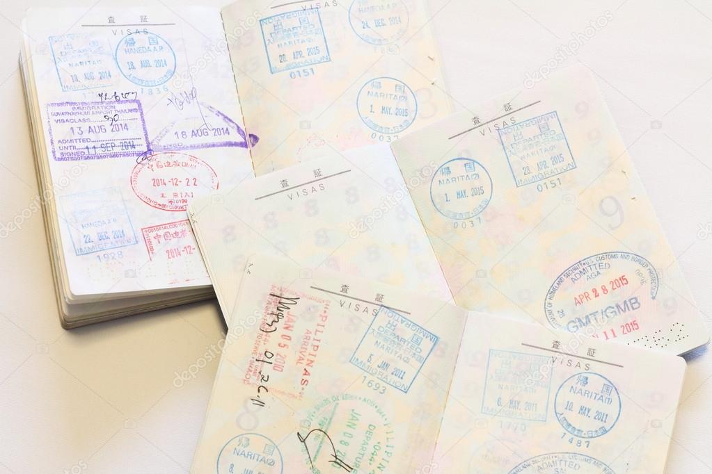 visas on Japanese passort