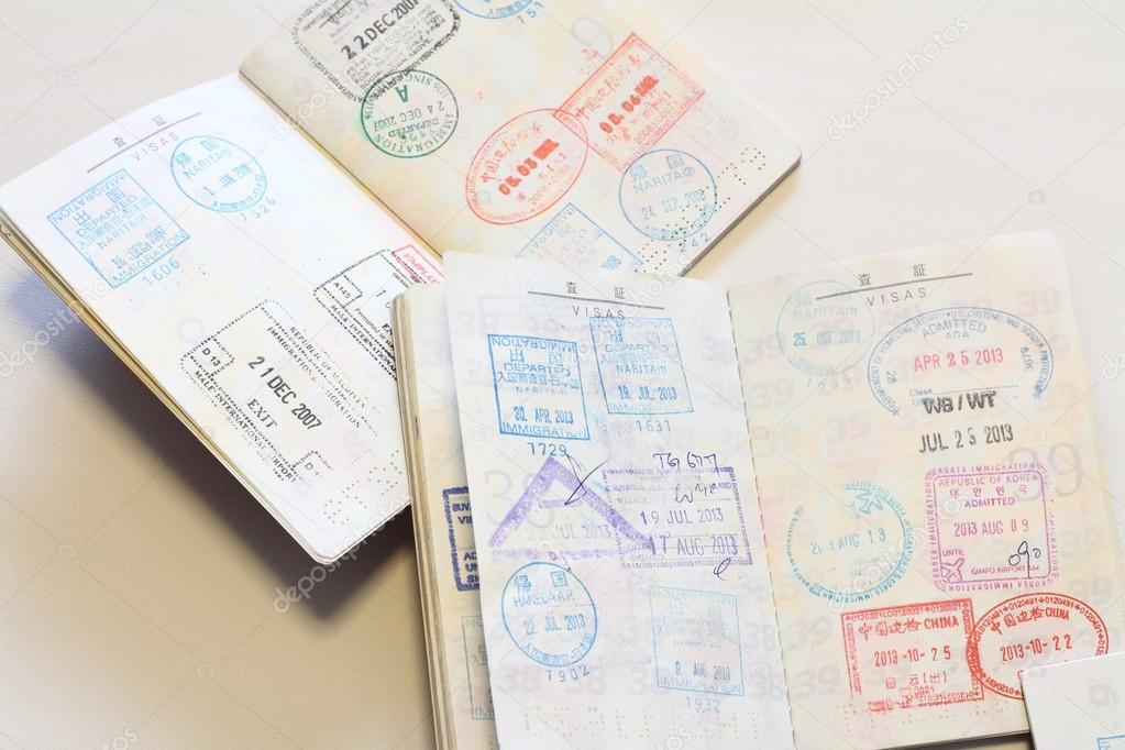 visas on Japanese passort