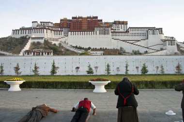 Potala Sarayı Tibet'te Çin Halk Cumhuriyeti