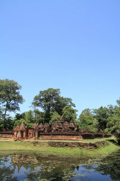 Banteay Srei v Angkoru, Siem Reap, Kambodža — Stock fotografie