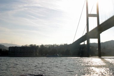 İstanbul, Türkiye 'deki Boğaz Köprüsü