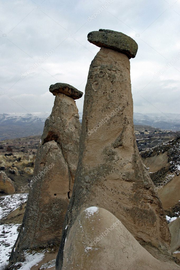 Fairy chimneys in Urgup, Cappadocia, Turkey