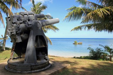 Sahil silah Ga'an Point, Guam, Mikronezya