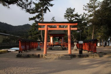 Kiyomori Shrine in Aki Miyajima, Hiroshima, Japan clipart