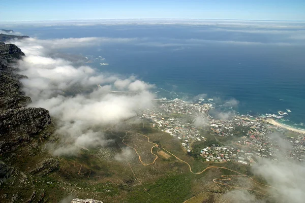 Vue du sommet de la montagne de la Table au Cap, Afrique du Sud — Photo