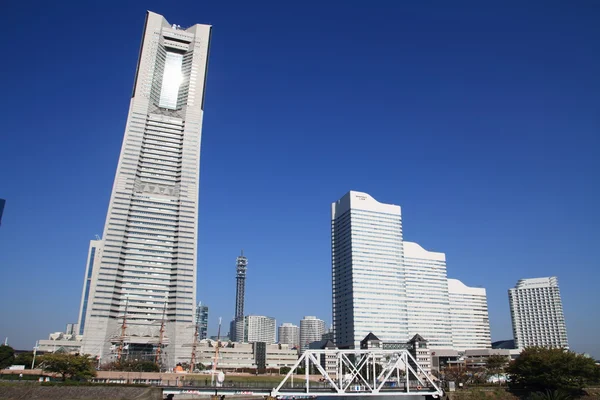 Yokohama Minatomirai 21 i Kanagawa, Japan — Stockfoto