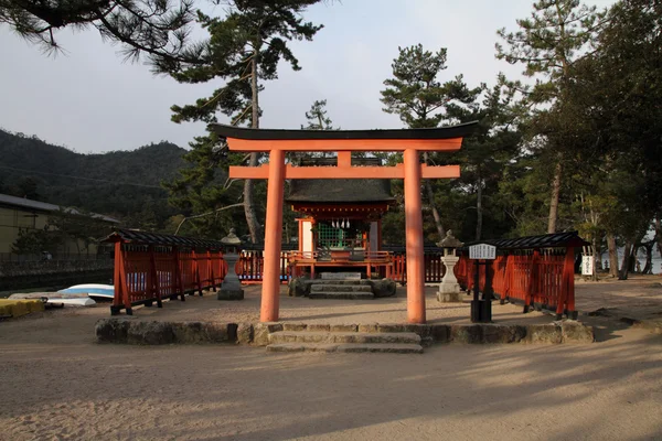 Santuario Kiyomori en Aki Miyajima, Hiroshima, Japón — Foto de Stock