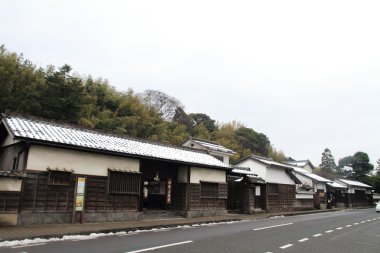 Shiomi-nawate sokakta Matsue,: Shimane, Japan (kale şehir)