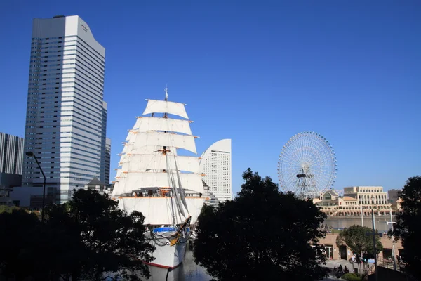 Nippon maru, Segelschiff in yokohama, japan — Stockfoto