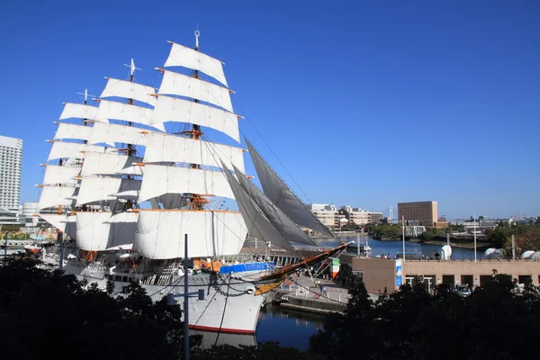 Nippon maru, plachetnice v yokohama, Japonsko — Stock fotografie